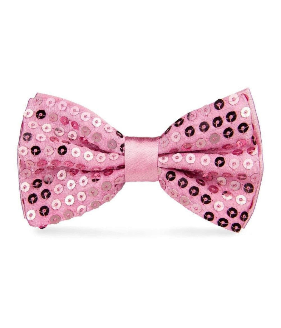 Papillon Paillettes Rosa Chiaro Teatro Paillette Cravattino Farfallino Cravatta         