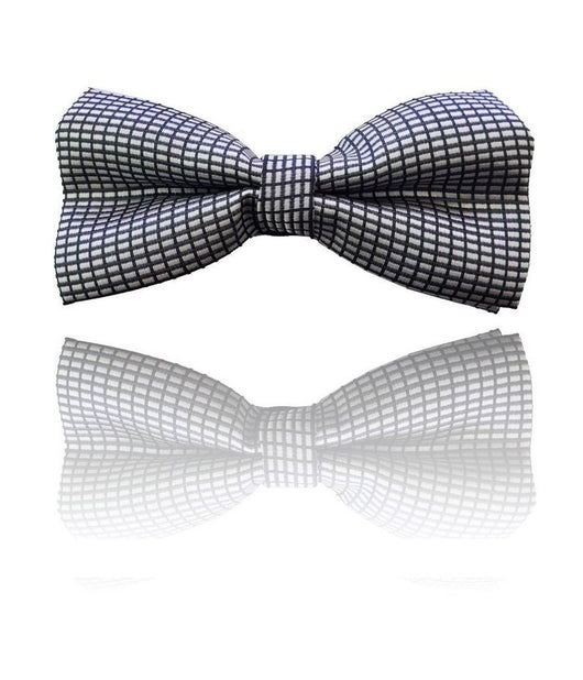 Papillon Quadri Bianco Nero Cravattino Farfallino Cravatta Frack Papion         