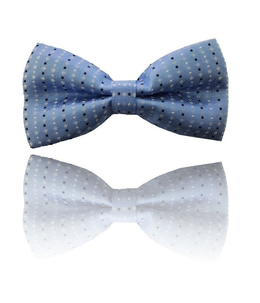 Papillon Rombi Azzurri Quadri Cravattino Farfallino Cravatta Frack Papion         