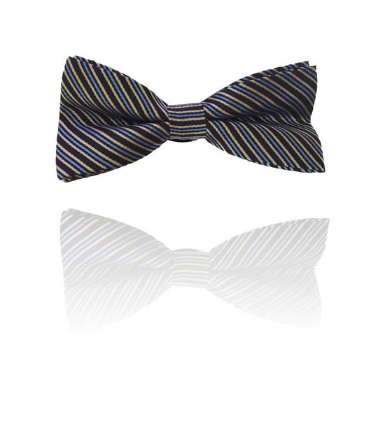 Papillon Strisce Marrone Righe Cravattino Farfallino Cravatta Frack Papion         