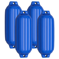 Parabordi barca gonfiabile per l¡¯attracco di 4 pezzi, Set di parabordi barca a due anelli per barca pontone 58x16,5cm Blu-Sport acquatici