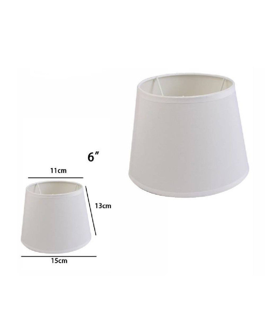 Paralume Conico Cilindro Cappello Ricambio Per Lampada E Applique In Tessuto Tnt         