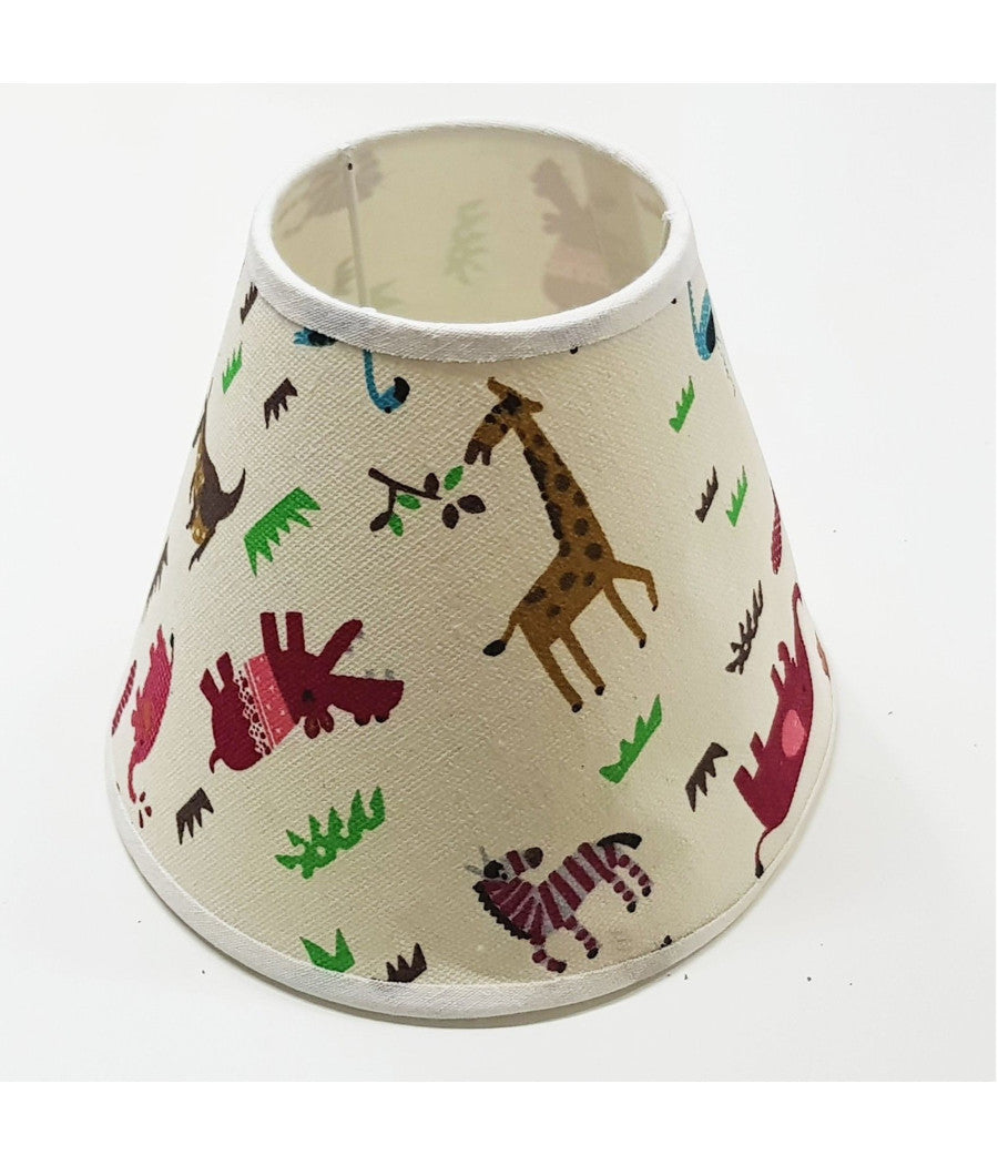 Paralume Conico Cilindro Moderno Per Lampada E Applique Animali Misura 10"         
