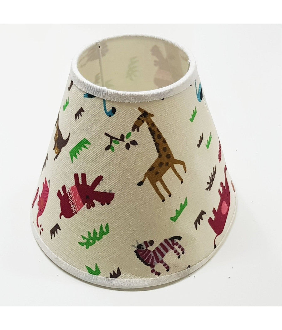 Paralume Conico Cilindro Moderno Per Lampada E Applique Animali Misura 12"         