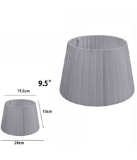 Paralume Conico Cilindro Moderno Ricambio Per Lampada E Applique In Tessuto Tnt  Grigio Scuro   -9,5"   -