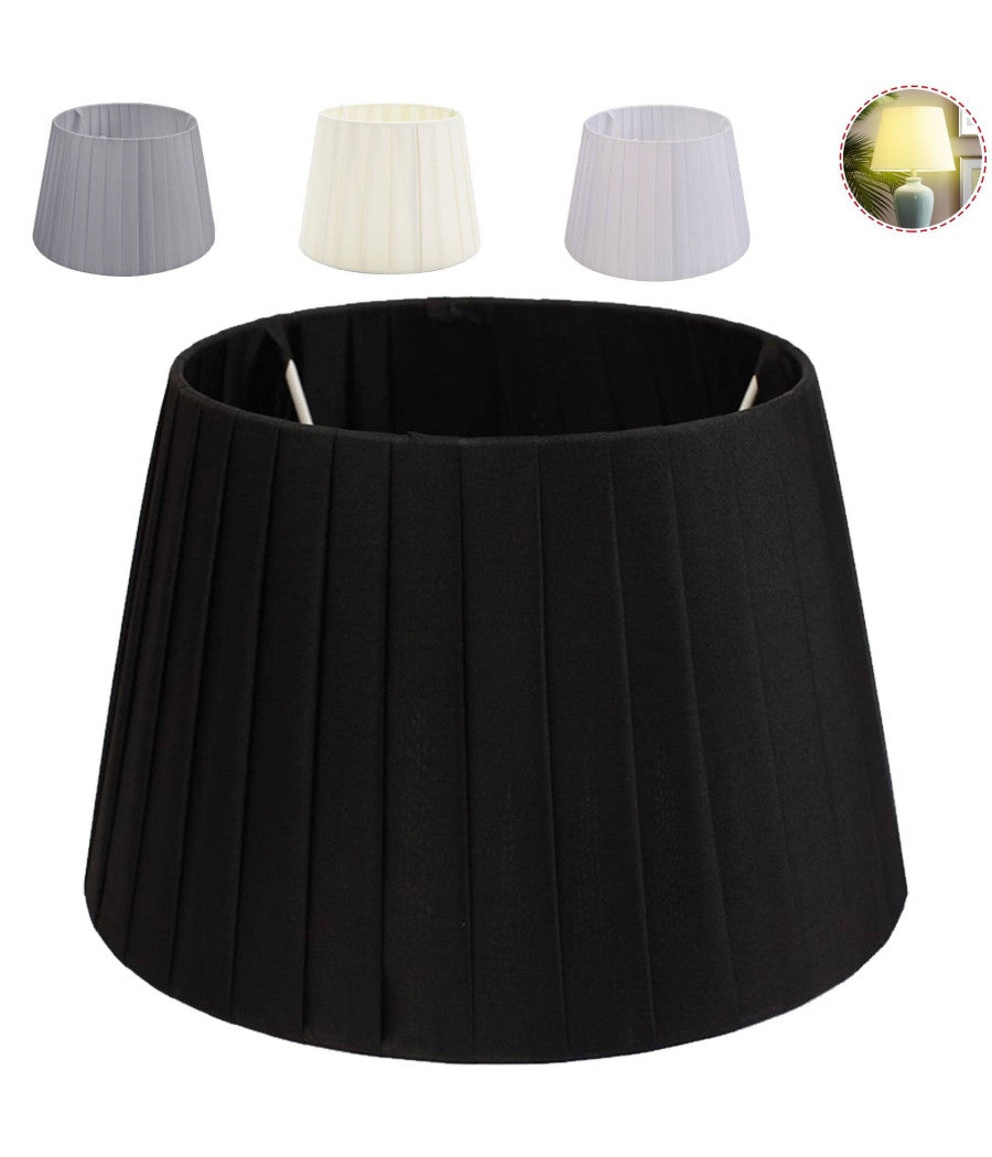 Paralume Conico Cilindro Moderno Ricambio Per Lampada E Applique In Tessuto Tnt  Grigio Scuro   -11,5"   -