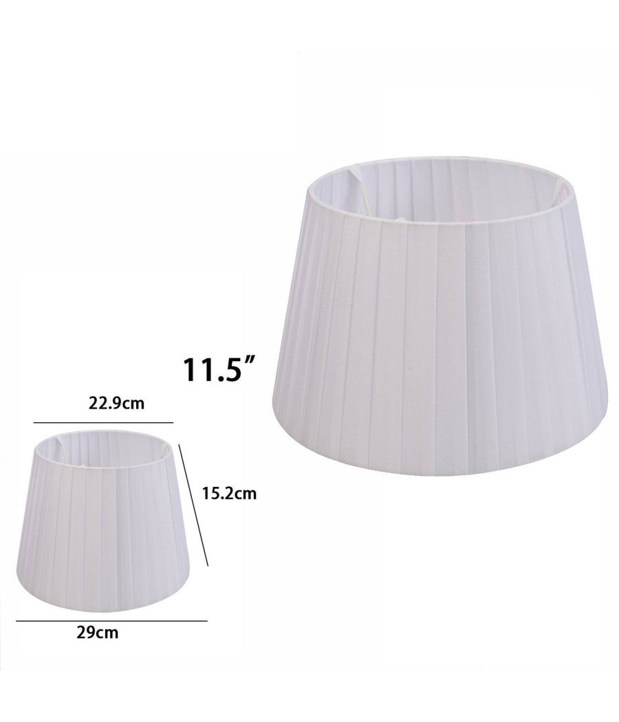 Paralume Conico Cilindro Moderno Ricambio Per Lampada E Applique In Tessuto Tnt  Grigio Chiaro   -11,5"   -