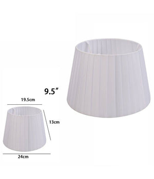 Paralume Conico Cilindro Moderno Ricambio Per Lampada E Applique In Tessuto Tnt  Grigio Chiaro   -9,5"   -