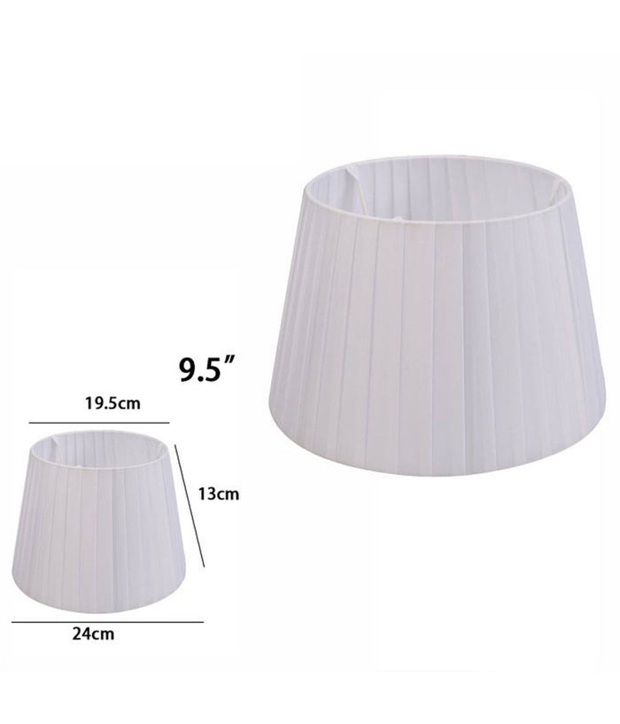 Paralume Conico Cilindro Moderno Ricambio Per Lampada E Applique In Tessuto Tnt  Grigio Chiaro   -9,5"   -