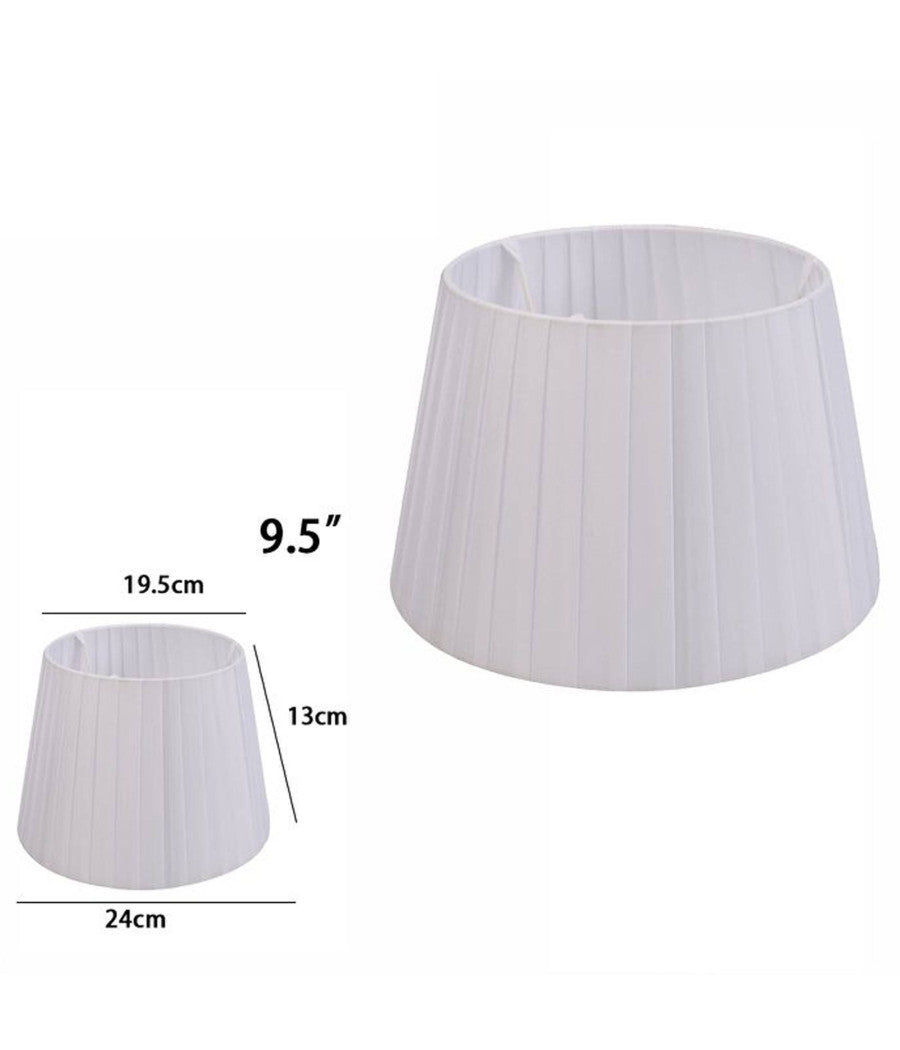 Paralume Conico Cilindro Moderno Ricambio Per Lampada E Applique In Tessuto Tnt  Grigio Chiaro   -9,5"   -