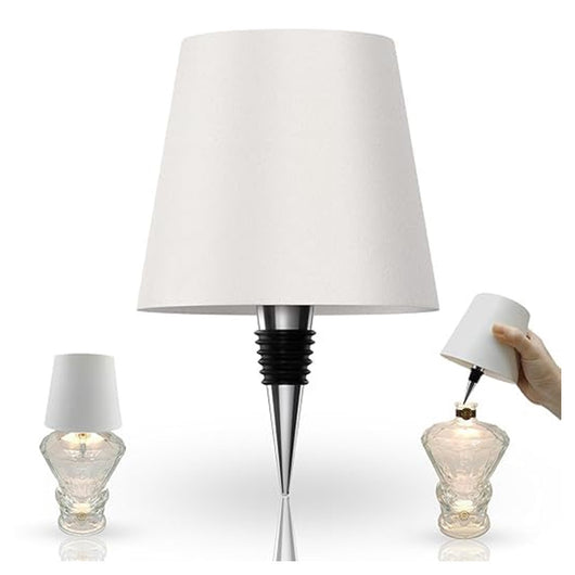 Trade Shop - Paralume Per Bottiglia Vino A Led Ricaricabile Dimmerabile Luce Senza Fili Bar Soggiorno -