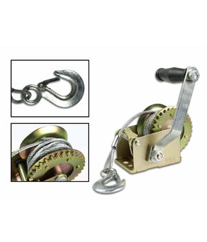 Paranco Manuale 600 Lb Con Cavo In Acciaio 8 Metri Sollevatore Verricello         