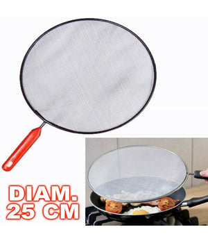 Paraschizzi Paraspruzzi Diametro 25 Per Padella Pentola Spruzzi Frittura Cucina         