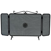 Parascintille Ferro Battuto con Ante Art.687/A cm. 90X50H