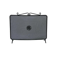 Parascintille Ferro Battuto Curvo Art.685/A cm. 62X45H