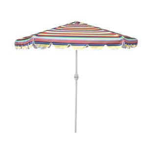 Ombrellone inclinabile multicolore – Ø2,50m – H2,13m – Alluminio – Tela in poliestere 160g/m² – Manovella