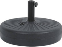 Ombrellone da giardino dritto Alu "Sol" - Rotondo - Ø 3m - Grigio - con zavorra