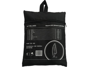 Parasole decentrato da giardino Alu "Sun 3" - Quadrato - 3 x 3 m - Grigio + fodera di copertura protettiva