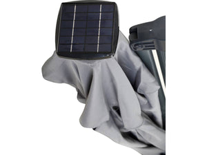 Ombrellone da esterno LED Alu "Sun 4 Luxe" - Rettangolo - 3 x 4 m - Grigio - Lastre pesate incluse