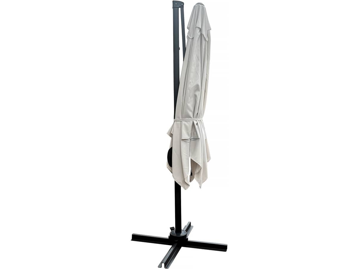 Ombrellone da giardino offset "Soleil" - Quadrato - 2,5 x 2,5 m - Ecru