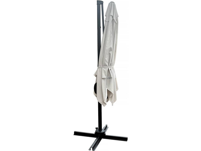 Ombrellone da giardino offset "Soleil" - Quadrato - 2,5 x 2,5 m - Ecru