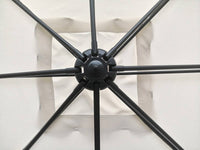 Ombrellone da giardino offset "Soleil" - Quadrato - 2,5 x 2,5 m - Ecru