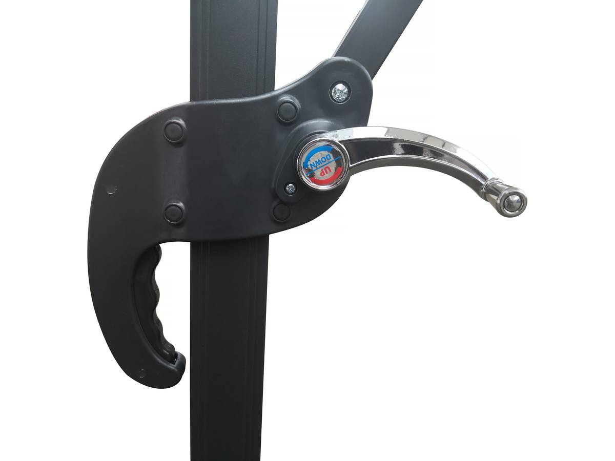 Ombrellone da giardino offset "Soleil" - Quadrato - 2,5 x 2,5 m - Ecru