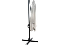 Ombrellone da giardino offset "Soleil" - Quadrato - 2,5 x 2,5 m - Ecru + Copertura di protezione