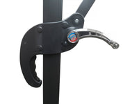 Ombrellone da giardino offset "Soleil" - Quadrato - 2,5 x 2,5 m - Grigio + Piastrelle di zavorra incluse