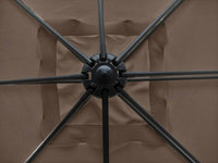 Ombrellone da giardino offset "Soleil" - Quadrato - 2,5 x 2,5 m - Talpa + Piastrelle di zavorra incluse