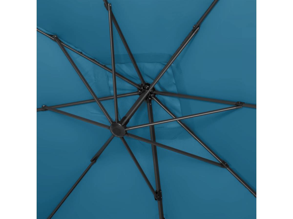 Ombrellone da giardino  decentrato da giardino Alu "Sun 4" - Rettangolo - 3 x 4 m - Blu + Copertura protettiva