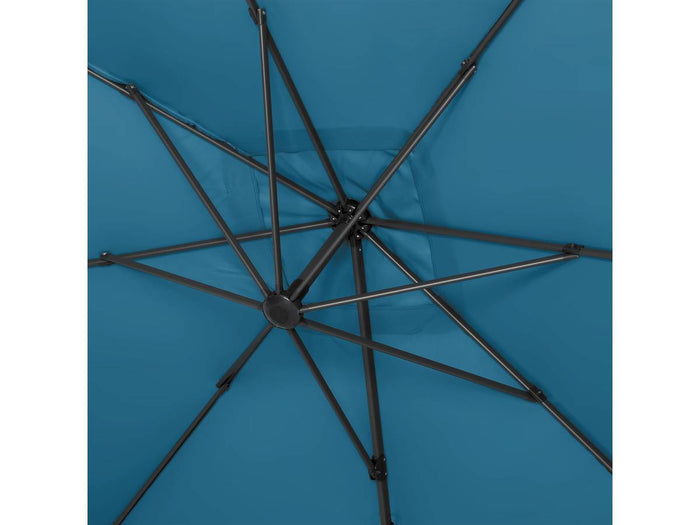 Ombrellone da giardino  decentrato da giardino Alu "Sun 4" - Rettangolo - 3 x 4 m - Blu + Copertura protettiva