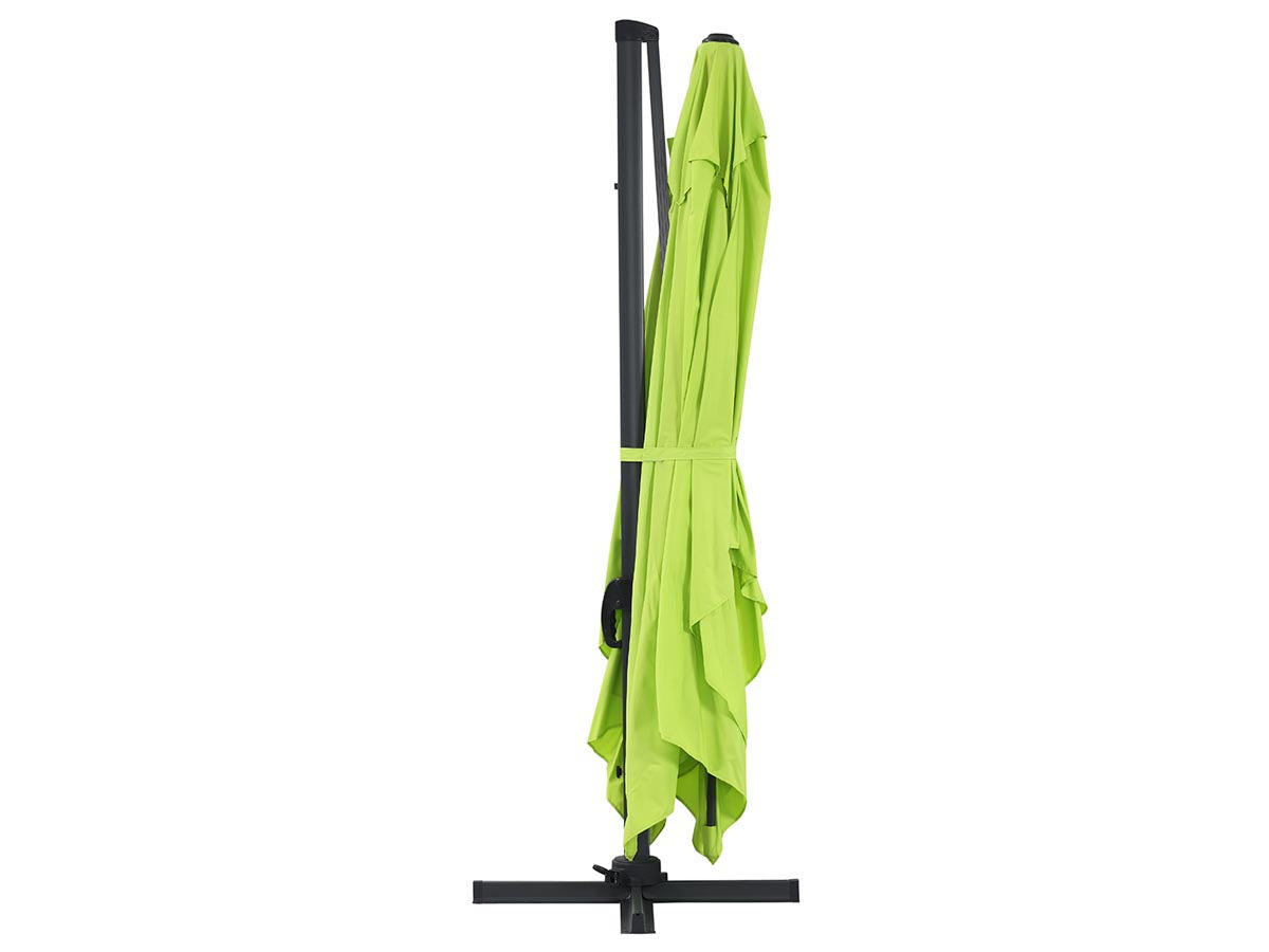 Ombrellone decentrato in alluminio SUN 4 - Rettangolare - 3 x 4 m - Verde