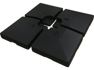 Ombrellone decentrato in alluminio SUN 4 - Rettangolare - 3 x 4 m - Verde - Piastrelle incluse