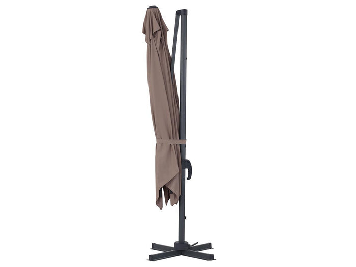 Ombrellone da giardino decentrato in alluminio SUN 3 - Quadrato - 3 x 3 m - Talpa