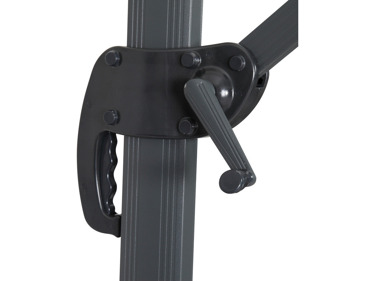 Ombrellone decentrato in alluminio SUN 4 - Rettangolare - 3 x 4 m - Ecru - Piastrelle incluse