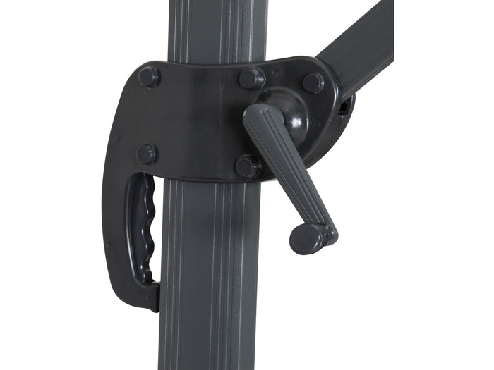 Ombrellone decentrato in alluminio SUN 4 - Rettangolare - 3 x 4 m - Ecru - Piastrelle incluse