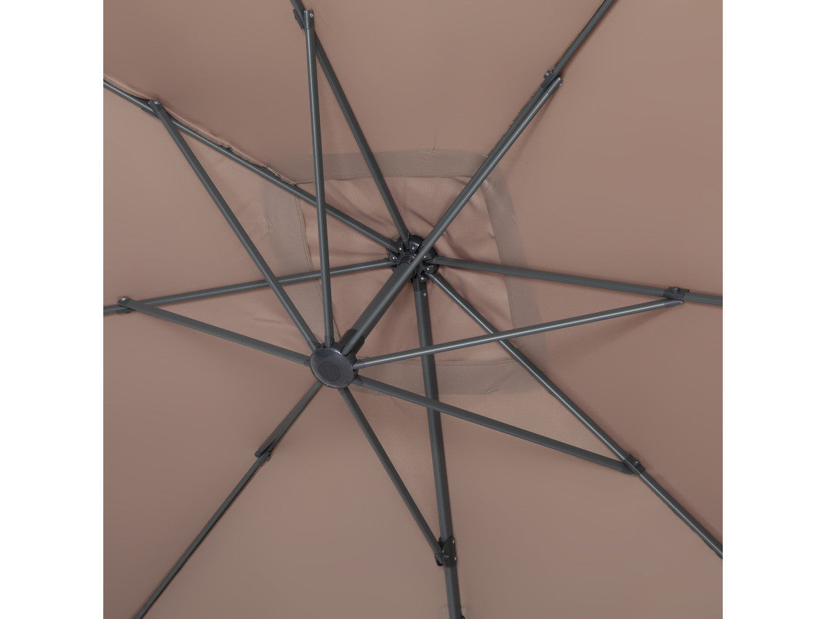 Ombrellone decentrato in alluminio SUN 4 - Rettangolare - 3 x 4 m - Talpa - Piastrelle incluse