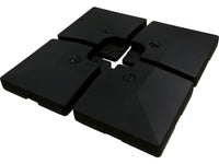 Ombrellone da giardino decentrato Alu "Sun 4" - Rettangolo - 3 x 4 m - Blu - Base inclusa