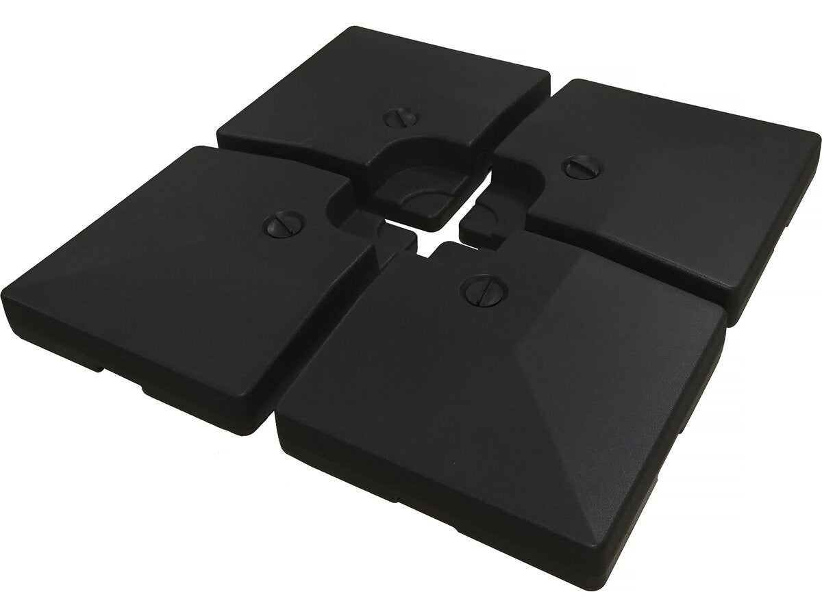 Ombrellone da giardino a sbalzo in alluminio "Sky 4" - 3 x 4 m - Ecru - Lastre zavorrate incluse