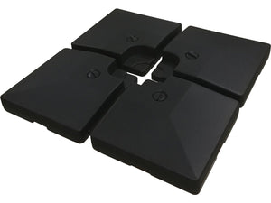 Ombrellone da giardino a sbalzo in alluminio "Sky 4" - 3 x 4 m - Ecru - Lastre zavorrate incluse