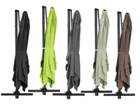 Ombrellone decentrato in alluminio SUN 4 - Rettangolare - 3 x 4 m - Ecru