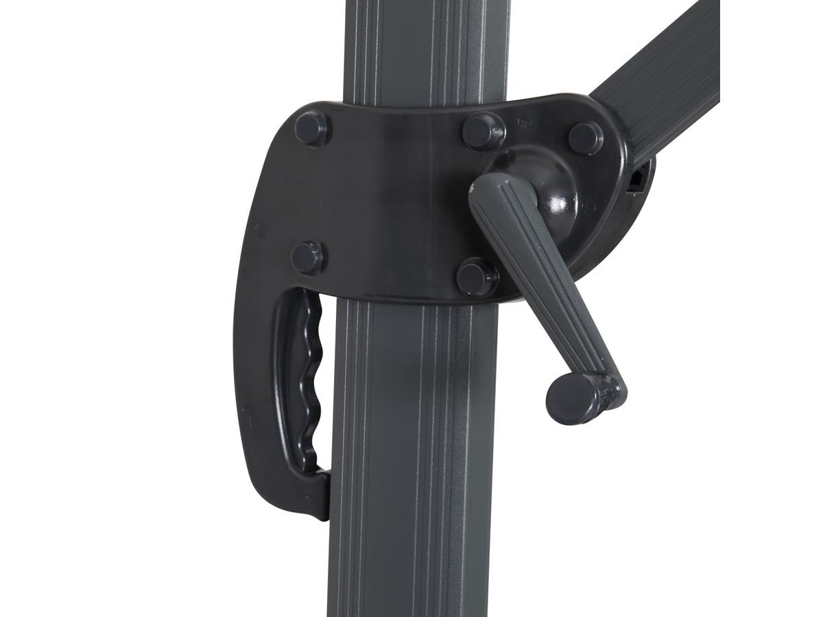 Ombrellone decentrato in alluminio SUN 4 - Rettangolare - 3 x 4 m - Nero