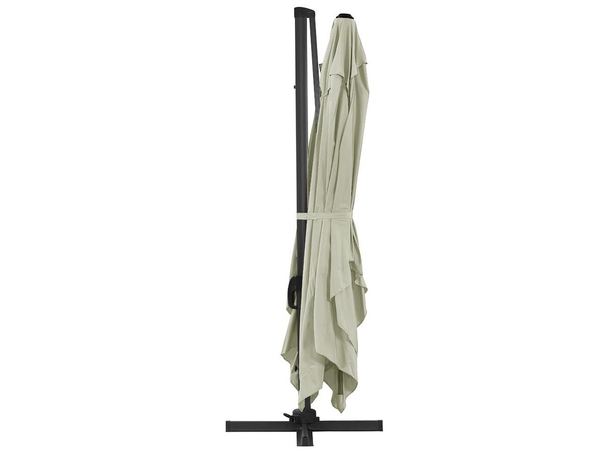 Ombrellone decentrato in alluminio SUN 4 - Rettangolare - 3 x 4 m - Ecru