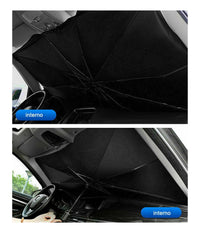 Parasole Auto Ad Ombrello Protezione Sole Parabrezza Chiusura Apertura Rapida         