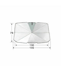 Parasole Auto Ad Ombrello Protezione Sole Parabrezza Chiusura Apertura Rapida         