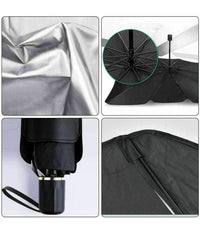 Parasole Auto Ad Ombrello Protezione Sole Parabrezza Chiusura Apertura Rapida         