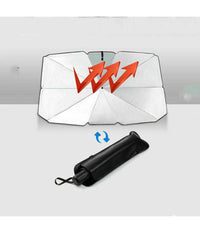 Parasole Auto Ad Ombrello Protezione Sole Parabrezza Chiusura Apertura Rapida         