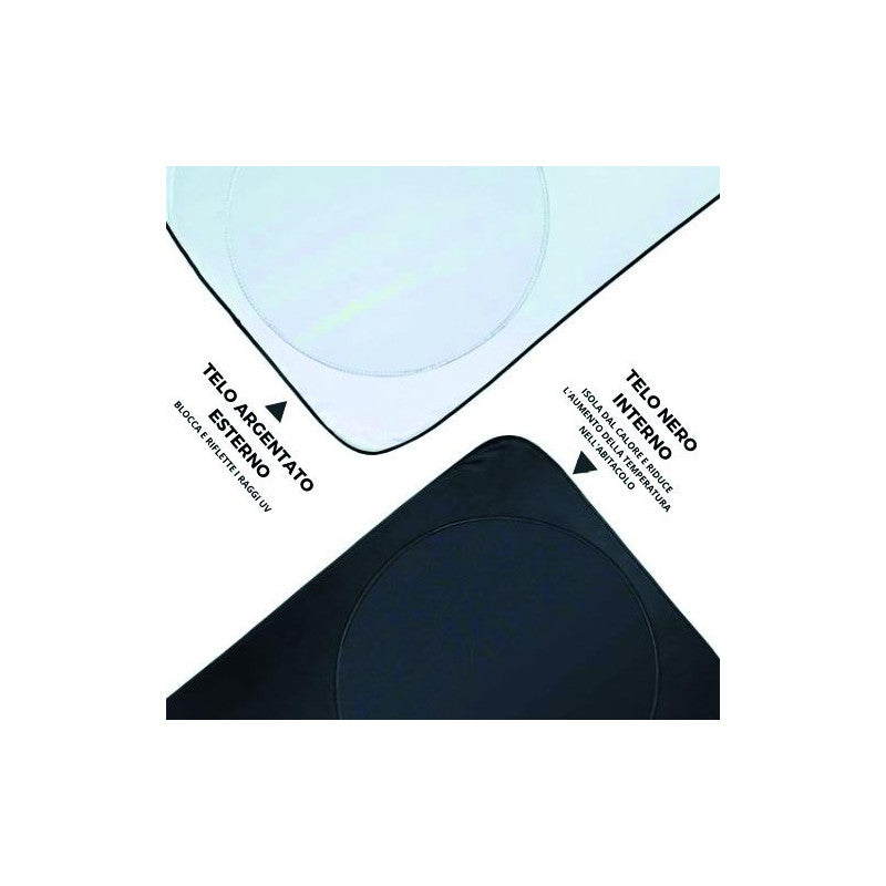 Parasole Vigor, pieghevole per auto, 150x70 cm