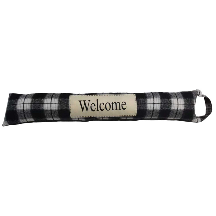 Paraspifferi tessuto quadretti nero cm 83x7h15